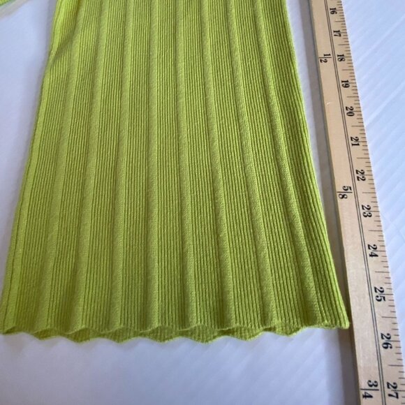 Belldini Moss Green Ribbed Sweater with Flare Sleeves Size XL Romantic Boho Y2K - Picture 11 of 11